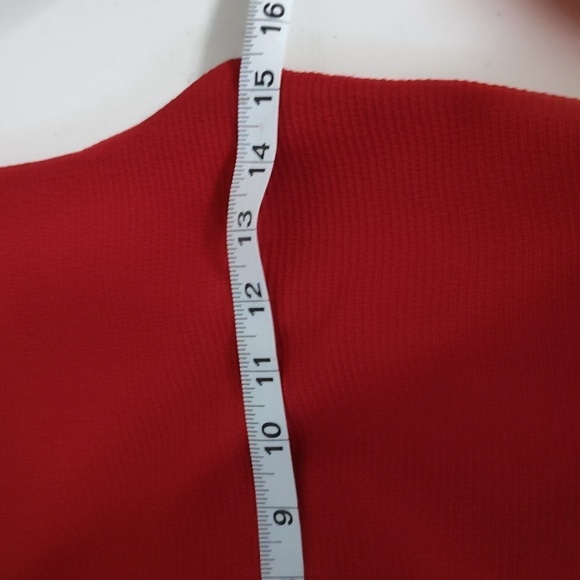 Anthropologies everly red sleeveless shirt  size medium - Picture 5 of 7